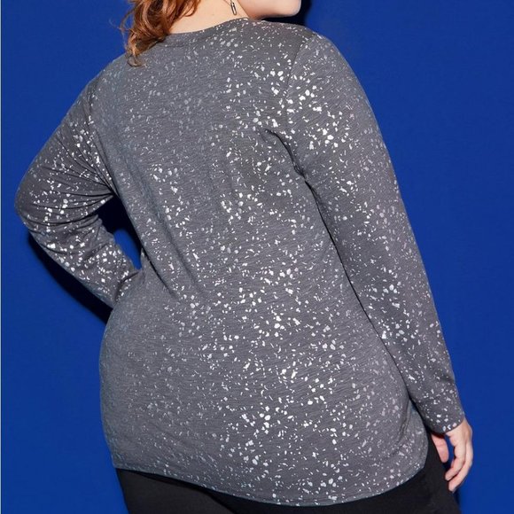 ❤️NWT VINTAGE TORRID LOVESICK DESTRUCTED TEE FOIL ACCENTS - SUPER SOFT PLUS SIZE - Picture 3 of 12